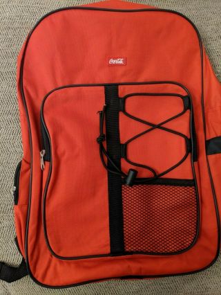 Coca Cola Backpack,  C.  2007,  11 " X 16 " X 4½ "