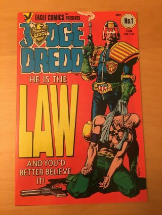 Judge Dredd 1,  For Grade,  1st Print,  1st App,  Eagle 1993,  Bolland