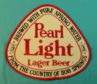 Brewery Employee Uniform Pearl Light Beer Large Size Jacket Patch
