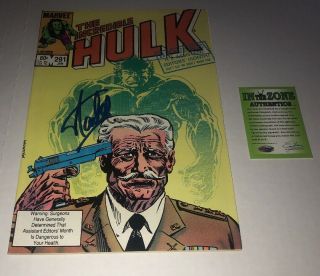 The Incredible Hulk 291 Autograph Stan Lee In The Zone Authentics Certified