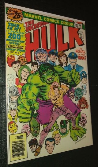 1976 Marvel The Incredible Hulk Issue 200 Comic Book Vintage Rare Sleeved/board