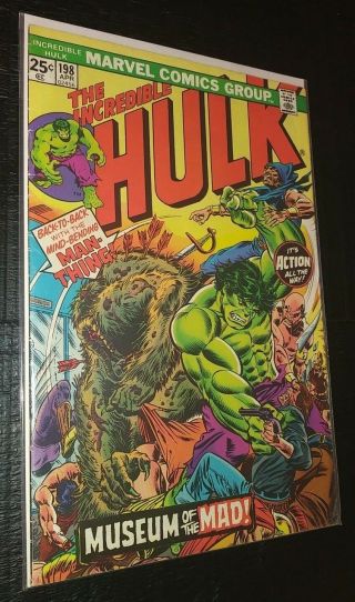 1976 Marvel The Incredible Hulk Issue 198 Comic Book Vintage Rare Sleeved/board