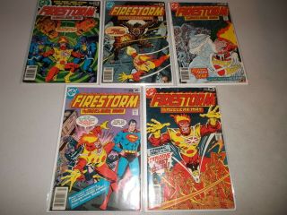 Firestorm The Nuclear Man 1 - 5 (full Dc 1978 Series) Ave.  Vg,  1 2 3 4 5