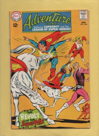 Adventure Comics 364 January 1968,  Dc,  1938 Series Fn,