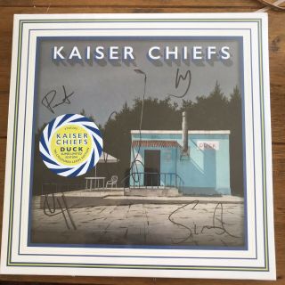 Kaiser Chiefs - Duck 12” Tri - Coloured Leeds Vinyl Lp Signed Autographed