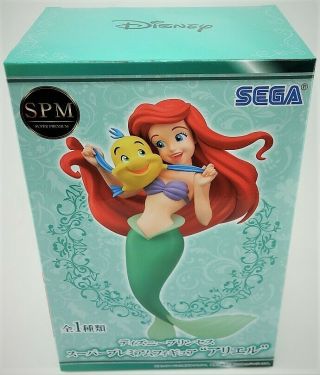 Sega Prize Disney Princess The Little Mermaid SPM Premium Figure Ariel Flounder 8