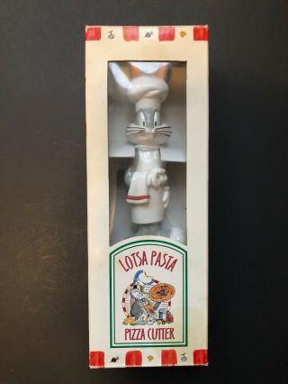 Looney Toons Bugs Bunny Pasta Lotsa Pasta Pizza Cutter 1996 Warner Bros Rare Htf