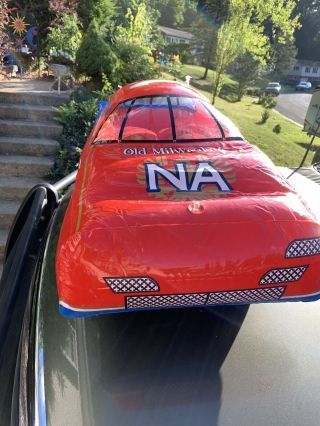 Vtg Old Milwaukee Beer Non Alcoholic Inflatable Race Car Nascar Blow Up 2