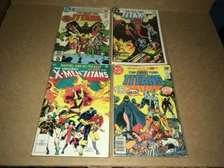 4 Teen Titans Comics Aug No.  1,  1st Collector Issue,  Marvel No.  1,  Dec No.  2