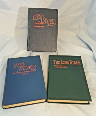 Western Fiction Hardcover Books Red Ryder And The Long Rider Set Of 3