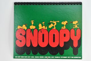 Peanuts: Very Groovy 1975 Date Book Calendar Charlie Brown Snoopy Lucy Linus