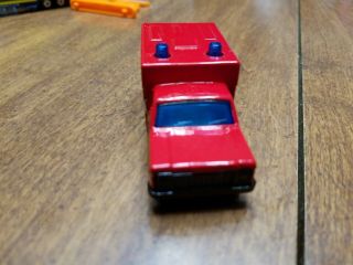 Vintage Matchbox MB25 1977 Chevy Ambulance Red RARE Fire Rescue NM 2