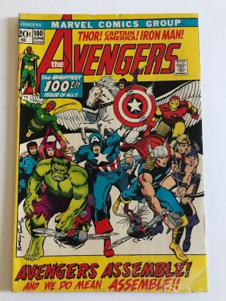 Avengers 100 — Marvel 1972 — Appearance Of Every Avenger