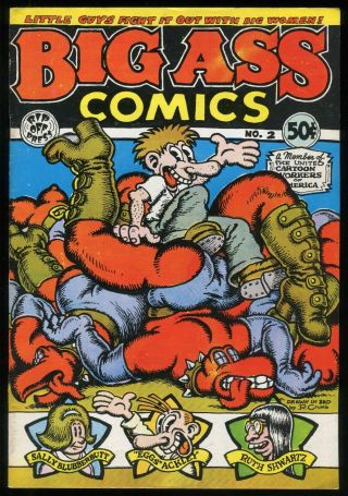 Big Ass Comics 2 R Robert Crumb Art Underground Comix 2nd Printing Rip Off 1971