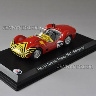 1:43 Leo Models Toys Classic Vintage Racing Car Maserati Tipo 61 Nassau Trophy