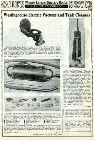 1940 Print Ad Of Westinghouse Captain & Pacemaker Electric Vacuum Cleaner