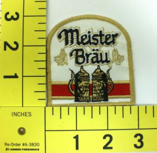 Vintage 70s Meister Brau Beer Sew - On Patch 3 - 1/8 