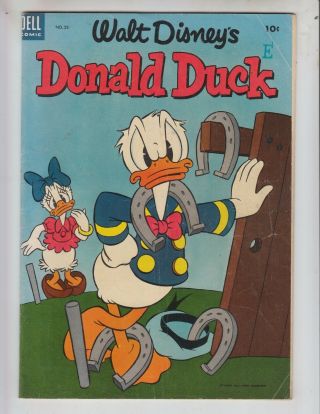 Donald Duck 32 Vgf (5.  0) 11 - 12/53 Donald Goes To Space Uncle Scrooge