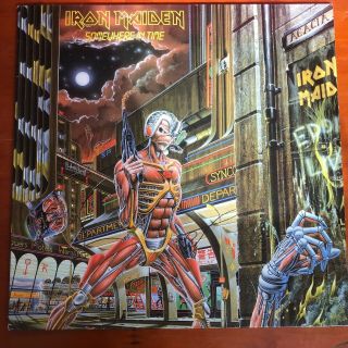 Iron Maiden Somewhere In Time,  Emc3512,  Vinyl Lp (p&p)