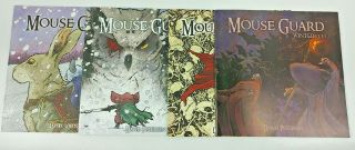Mouse Guard Winter 1152 3,  4,  5,  6 David Petersen,  2005 - 9,  Nm 4 Books Total