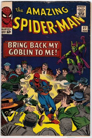 The Spider - Man 15 7.  0 Fn/vf Green Goblin Appearance Marvel L@@k