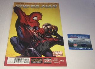 Miles Morales The Ultimate Spider - Man 4 Stan Lee Signed All Star Graded 11203