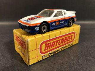 1983 Vintage Matchbox Mb2 Pontiac Fiero Race Car 1:64 Diecast