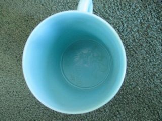 Vintage Nestle Quik Plastic Cup / Mug Blue Skating Bunny Hot Cocoa 2