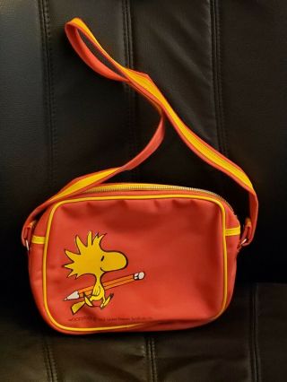 1965 Woodstock School Bag Purse In - Rare Snoopy