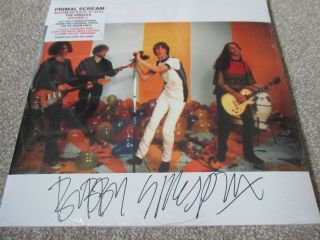 Primal Scream Maximum Rock N Roll Singles Vol 2 Lp Signed By Bobby Gillespie