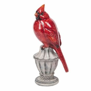Red Cardinal On Pedestal