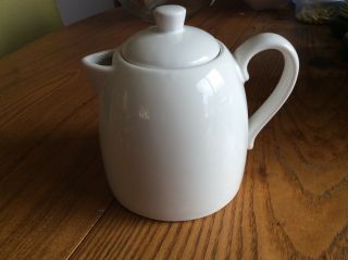 STARBUCKS White Ceramic Coffee Pot Teapot Creamer Pitcher 23 fl.  oz 2