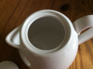 STARBUCKS White Ceramic Coffee Pot Teapot Creamer Pitcher 23 fl.  oz 3