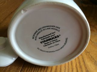 STARBUCKS White Ceramic Coffee Pot Teapot Creamer Pitcher 23 fl.  oz 4