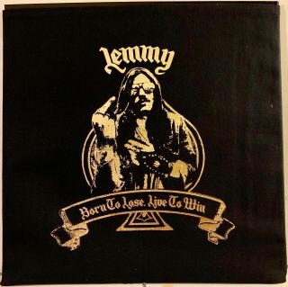 LEMMY (MOTORHEAD) - BORN TO LOSE LIVE TO WIN LIMITED WHITE VINYL LP w/ Poster 2