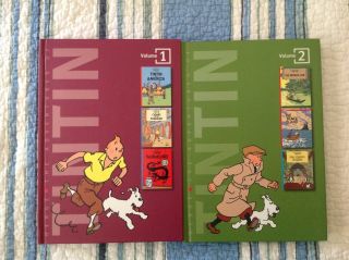 The Adventures Of Tintin Hardcover Volumes 1 & 2