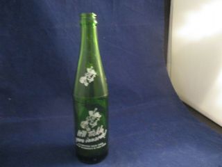 Rare Vintage 1950s Mountain Dew Hillbilly Green Empty Soda Bottle Tickle Innerds 4