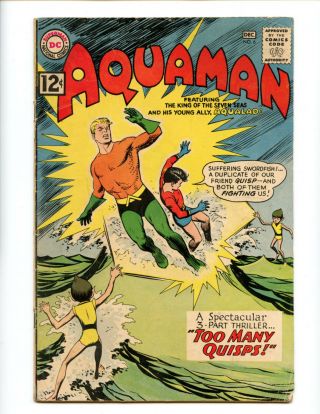Aquaman 6 From 1962 Solid Vg " Too Many Quisps "