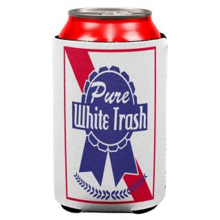 4th Of July Pure White Trash All Over Can Cooler