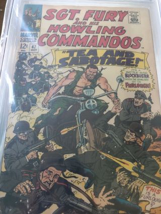 Sgt.  Fury And His Howling Commandos Cgc 8.  5