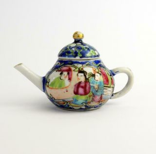 Chinese Antique Porcelain Miniature Tea Pot C1850