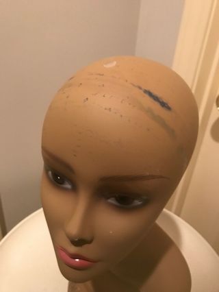 Mannequin Head African American Black Female Store Display for Hat Wig 17.  5” 4