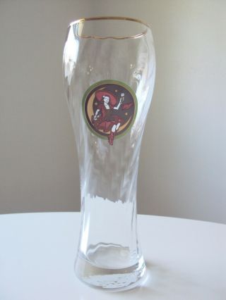 Vintage Miller Brewing Co.  Pilsner Beer Glass 24 Oz - Girl On The Moon