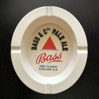 Vintage Bass & Co Pale Ale Beer Ashtray Made In England Rare Design