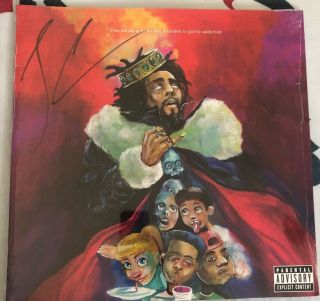 J.  Cole ‎– Kod Limited Edition Red Colored Vinyl Lp Signed