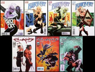 Black Cat 1 - 4 Complete & Black Cat/wolverine Claws 1 - 3 Complete Marvel 2010