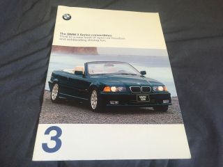 1998 Bmw 3 Series Convertible Brochure Usa Market Prospekt