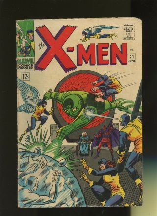 X - Men 21 Gd 2.  0 1 Book Marvel Mutants 1st Dominus & More 1966 Lucifer