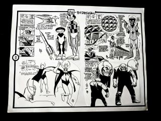 Alex Toth By Design Fantastic Four 1967 Handcrafted Page Diablo