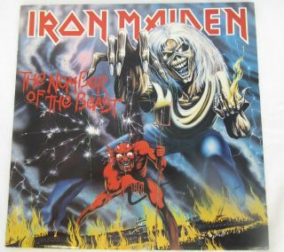 Iron Maiden Number Of The Beast: Uk Vinyl Lp Emc 3400 A - 2 Uk 1st Press Vg/ex